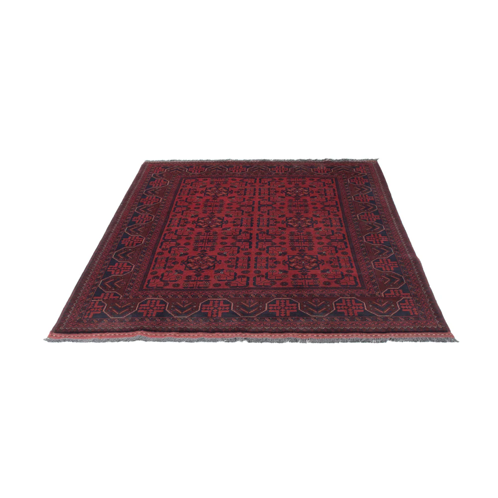 Afghan Teppich - Kunduz - 201 x 148 cm - rot - Image 6