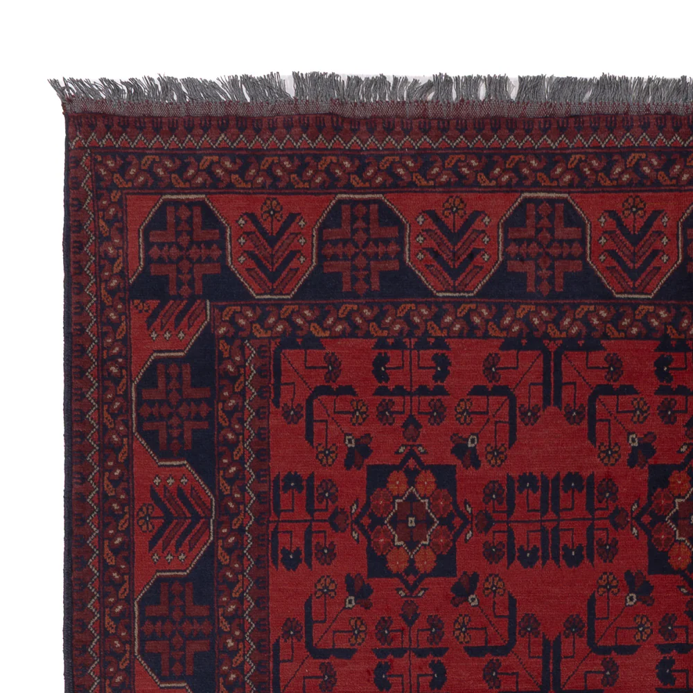 Afghan Teppich - Kunduz - 221 x 174 cm - rot - Image 3