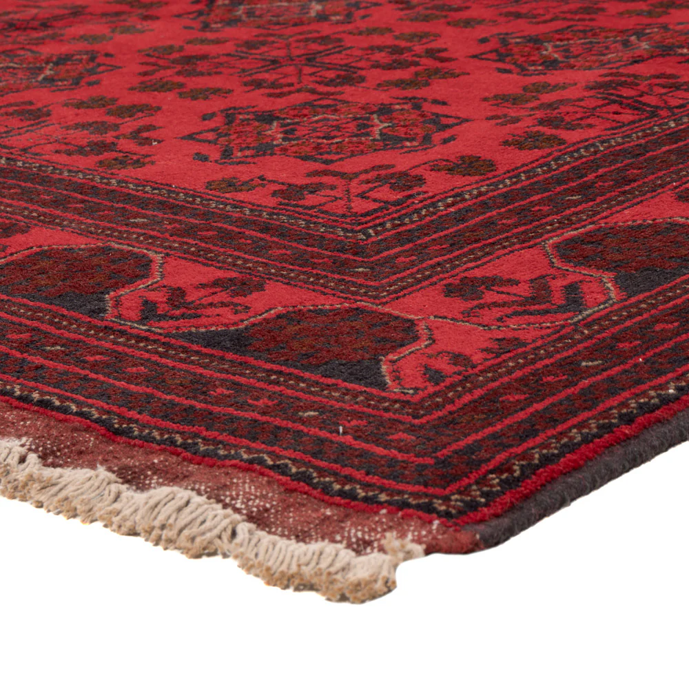 Afghan Teppich - Kunduz - 223 x 173 cm - rot - Image 4