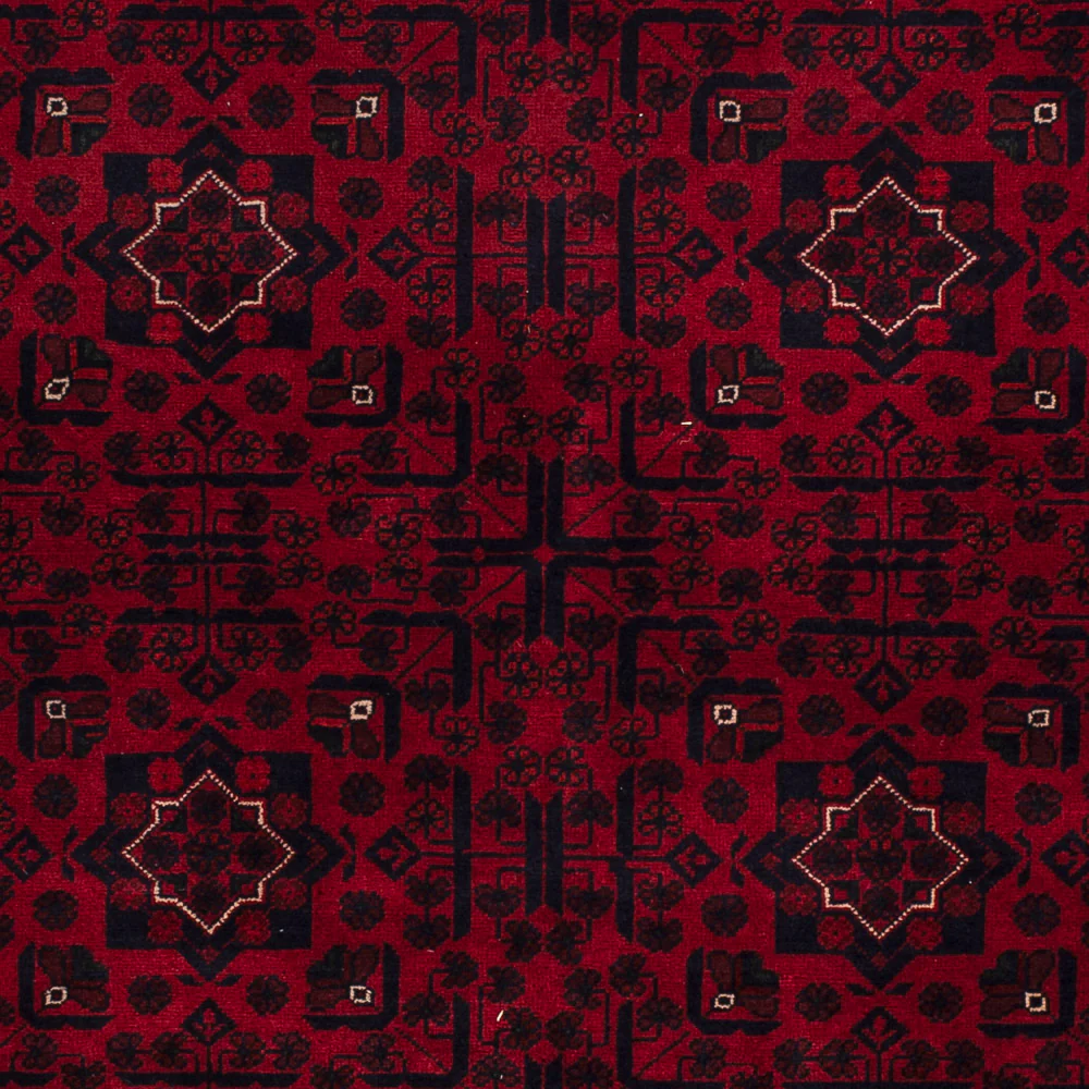 Afghan Teppich - Kunduz - 235 x 164 cm - dunkelrot - Image 2