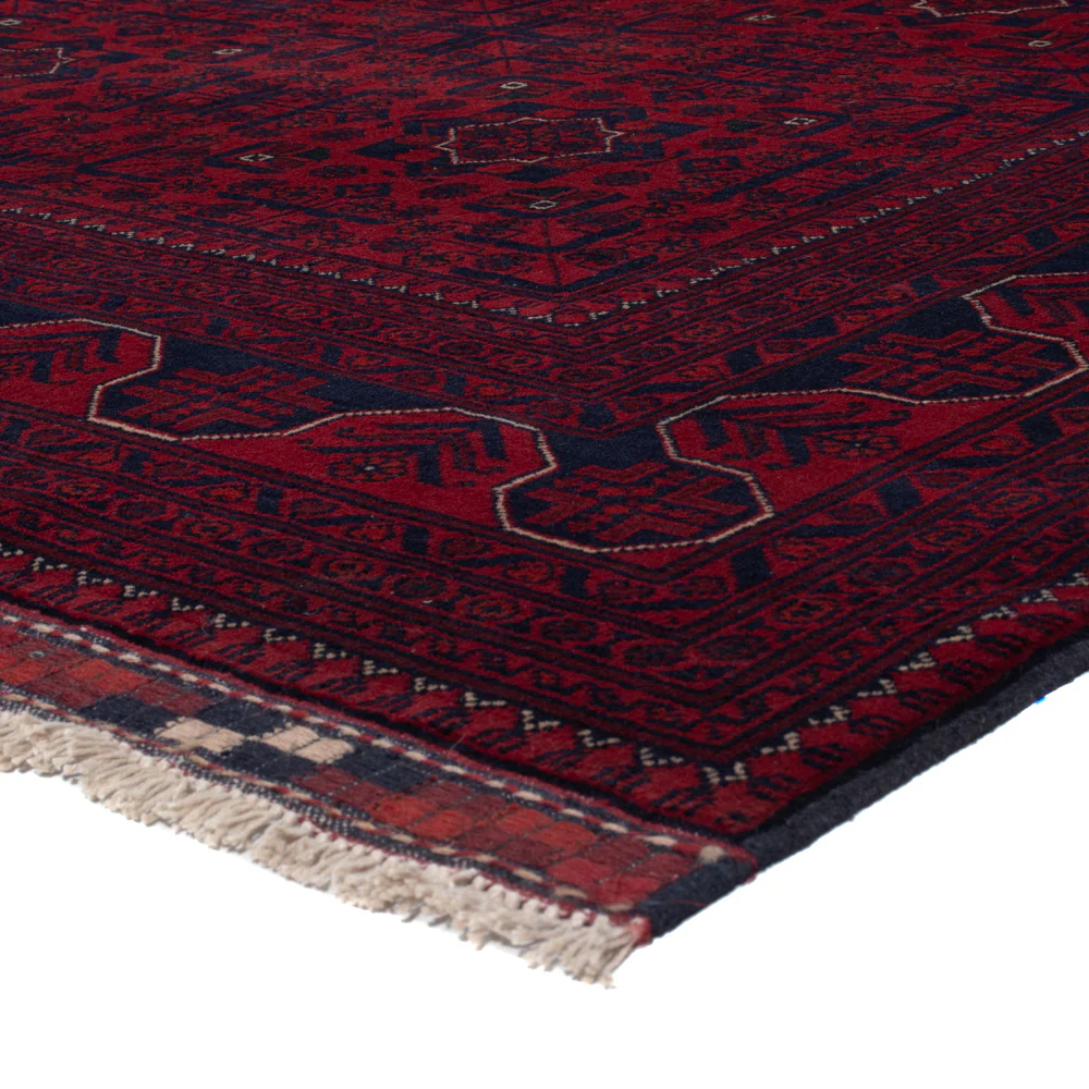 Afghan Teppich - Kunduz - 235 x 164 cm - dunkelrot - Image 4