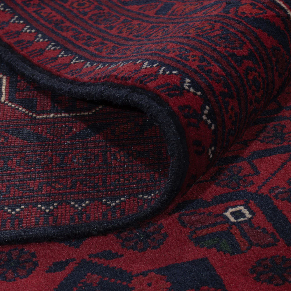 Afghan Teppich - Kunduz - 235 x 164 cm - dunkelrot - Image 5