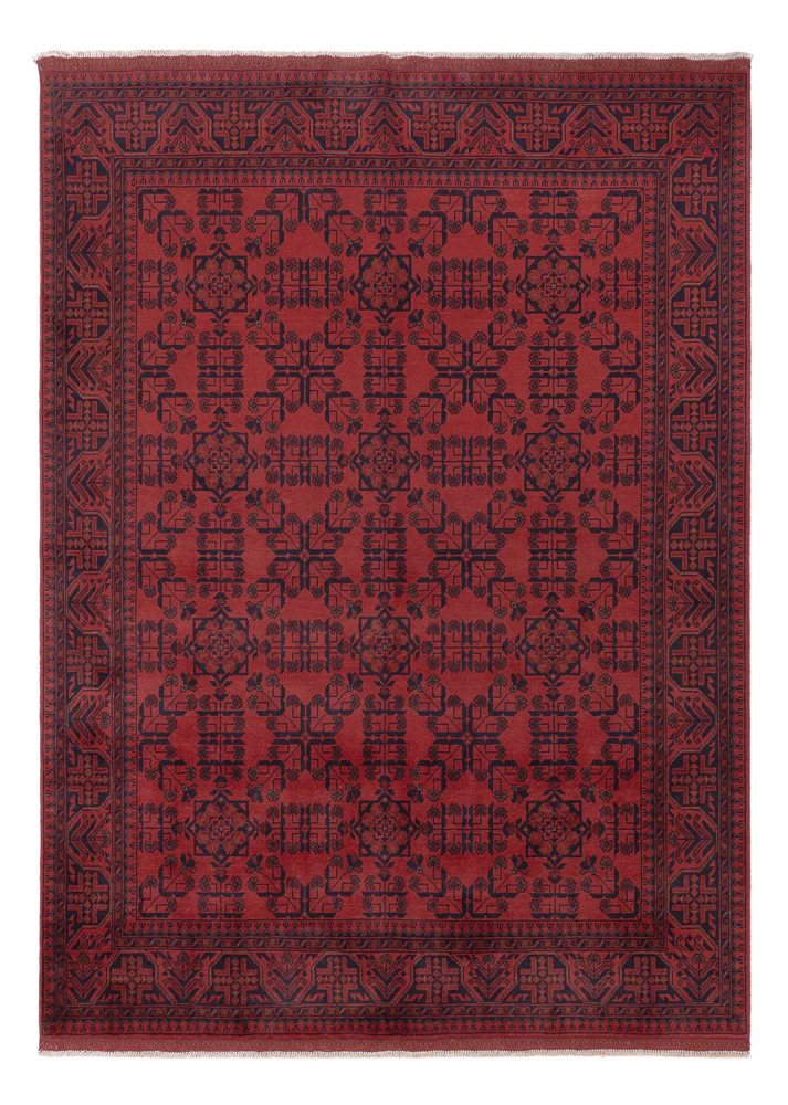 Afghan Teppich - Kunduz - 240 x 175 cm - rot