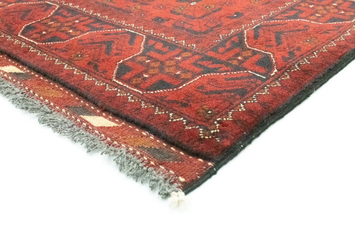 Afghan Teppich - Kunduz 302 x 78 cm - rot - Image 2