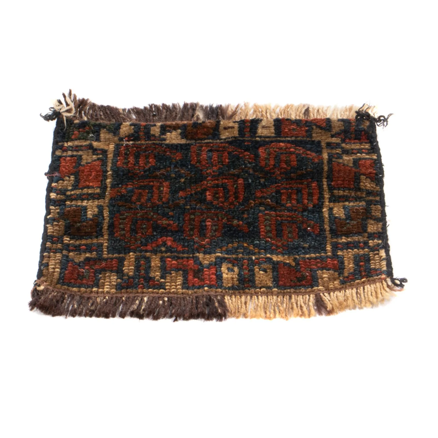 Afghan Teppich quadratisch  - 32 x 20 cm - mehrfarbig - Image 4