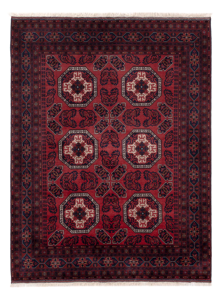 Afghan Teppich 198x151cm - Orientteppich