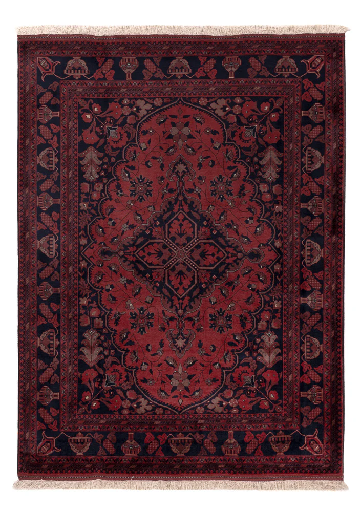 Afghan Teppich - Royal - 200 x 148 cm - rot
