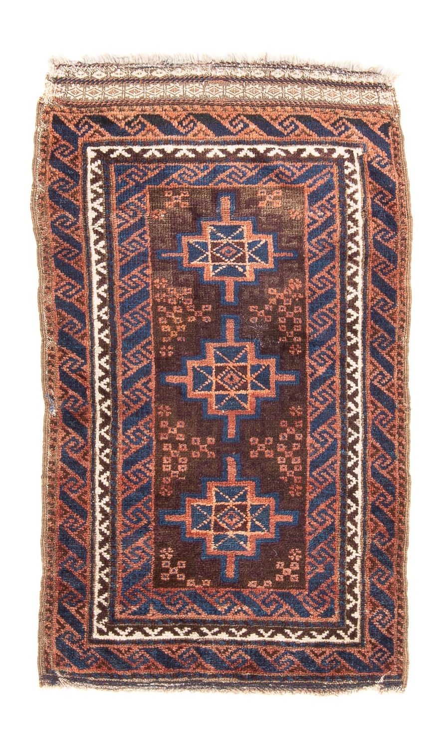 Belutsch Teppich - 103 x 58 cm - braun