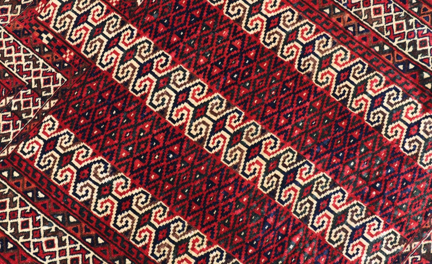 Belutsch Teppich 116 x 95 cm - dunkelrot - Image 2