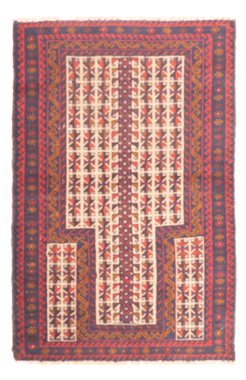 Belutsch Teppich - 128 x 82 cm - mehrfarbig