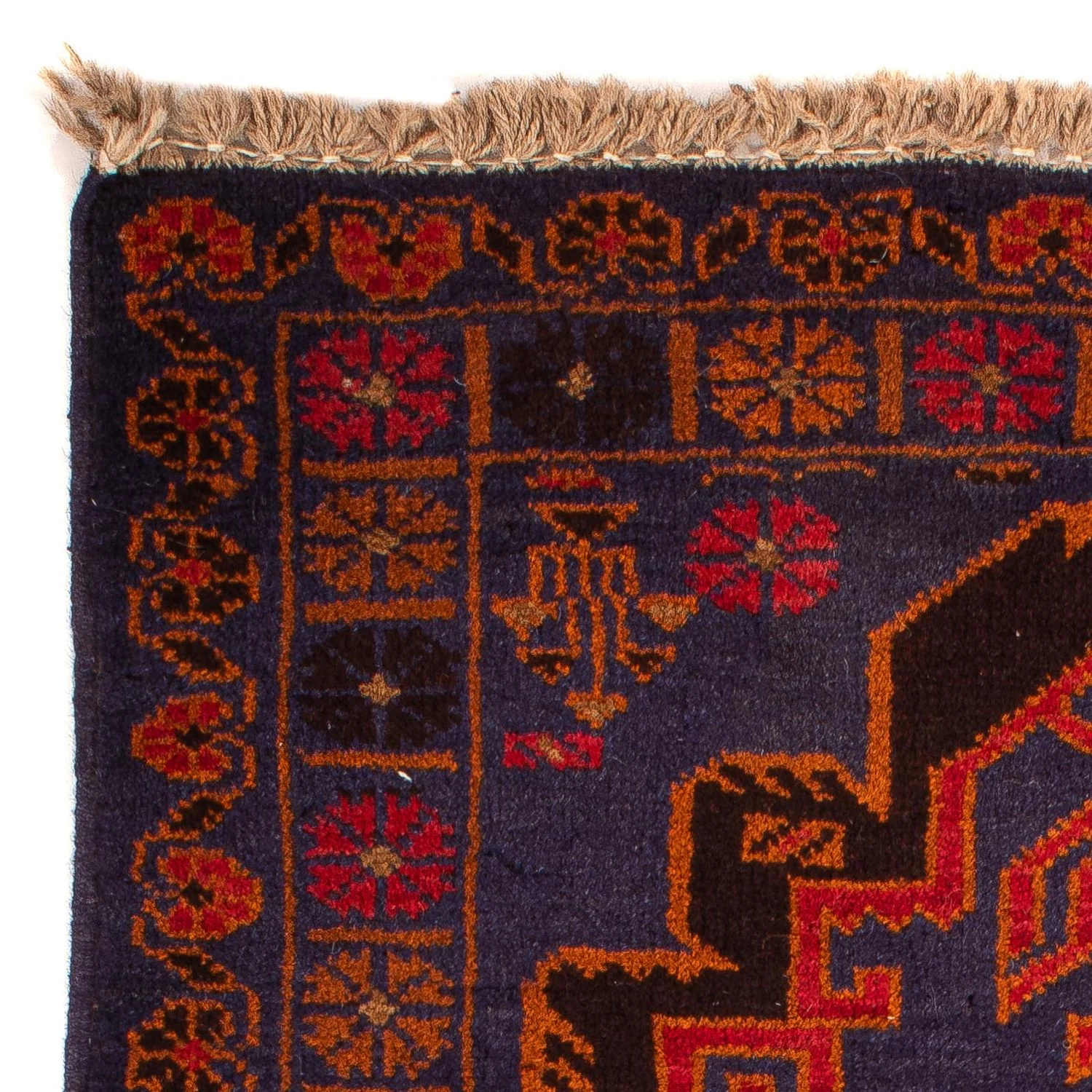 Belutsch Teppich 133 x 76 cm - dunkelblau - Image 3