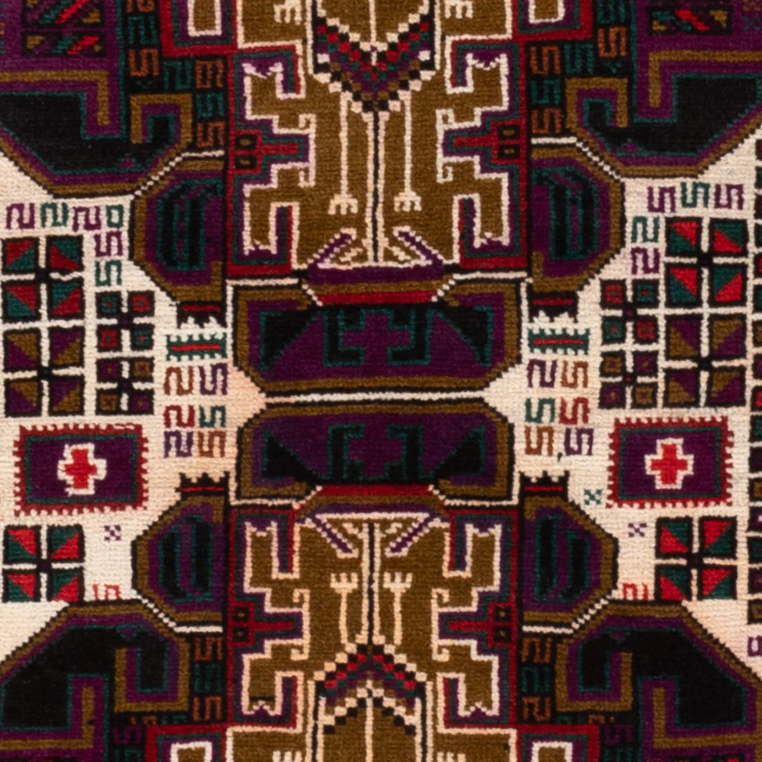 Belutsch Teppich - 134 x 84 cm - mehrfarbig - Image 2