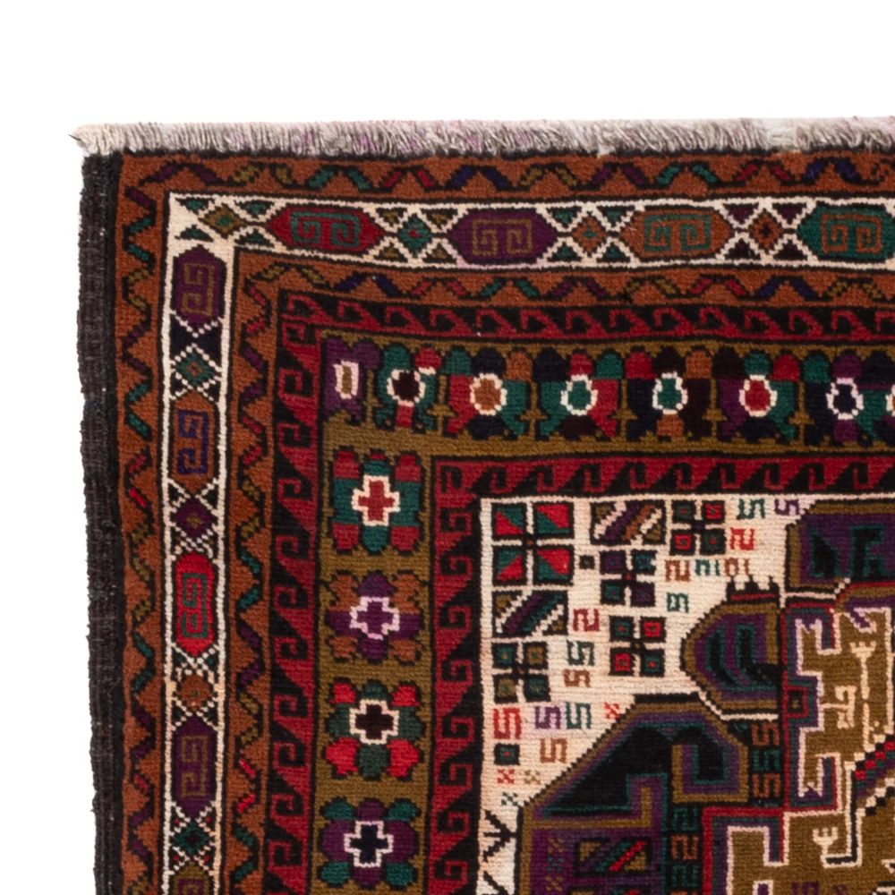 Belutsch Teppich - 134 x 84 cm - mehrfarbig - Image 3