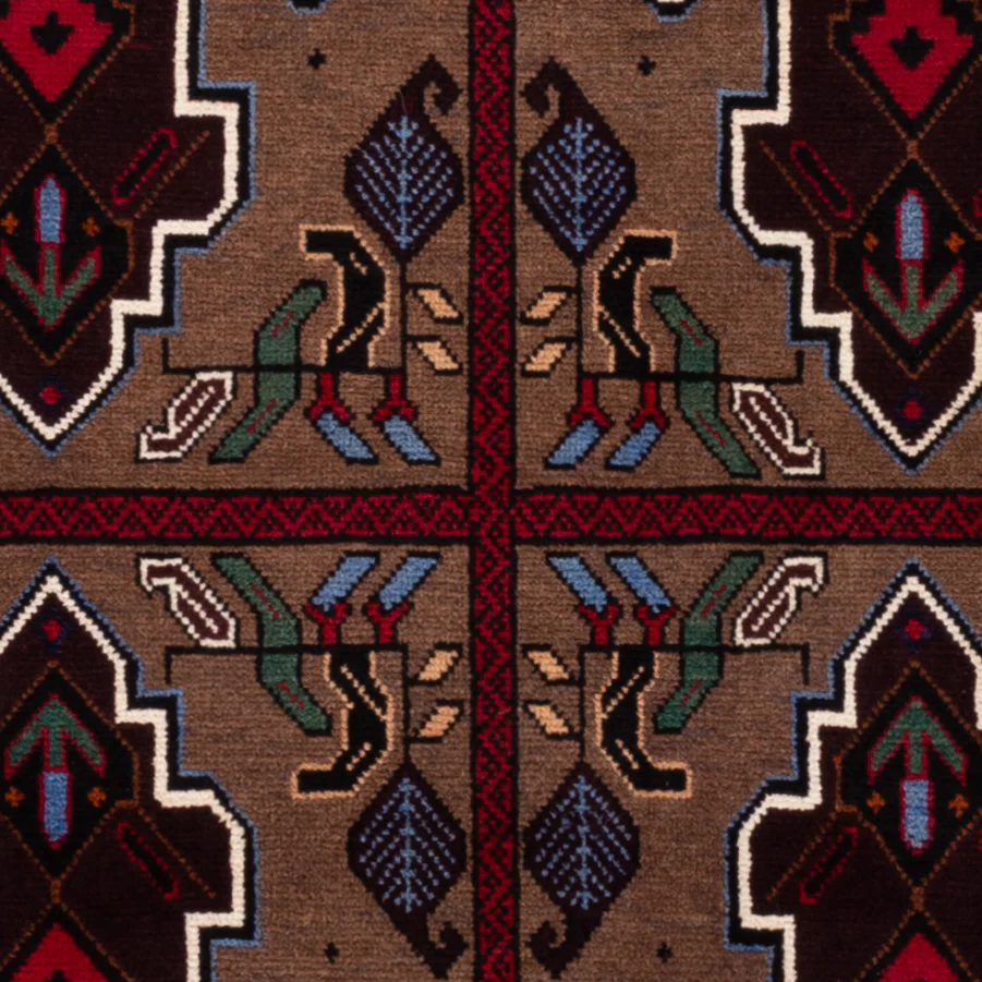 Belutsch Teppich - 140 x 90 cm - mehrfarbig - Image 2