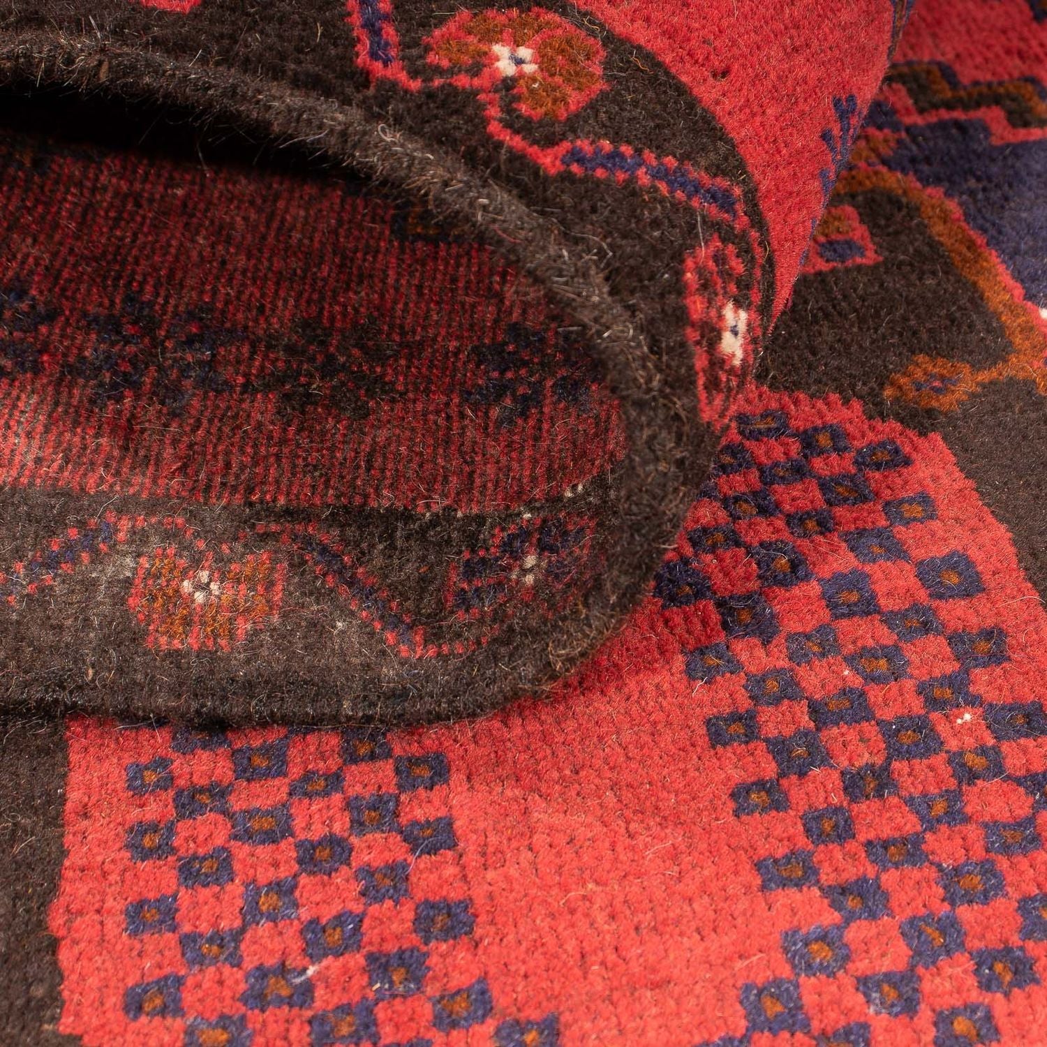 Belutsch Teppich 140 x 92 cm - dunkelrot - Image 4