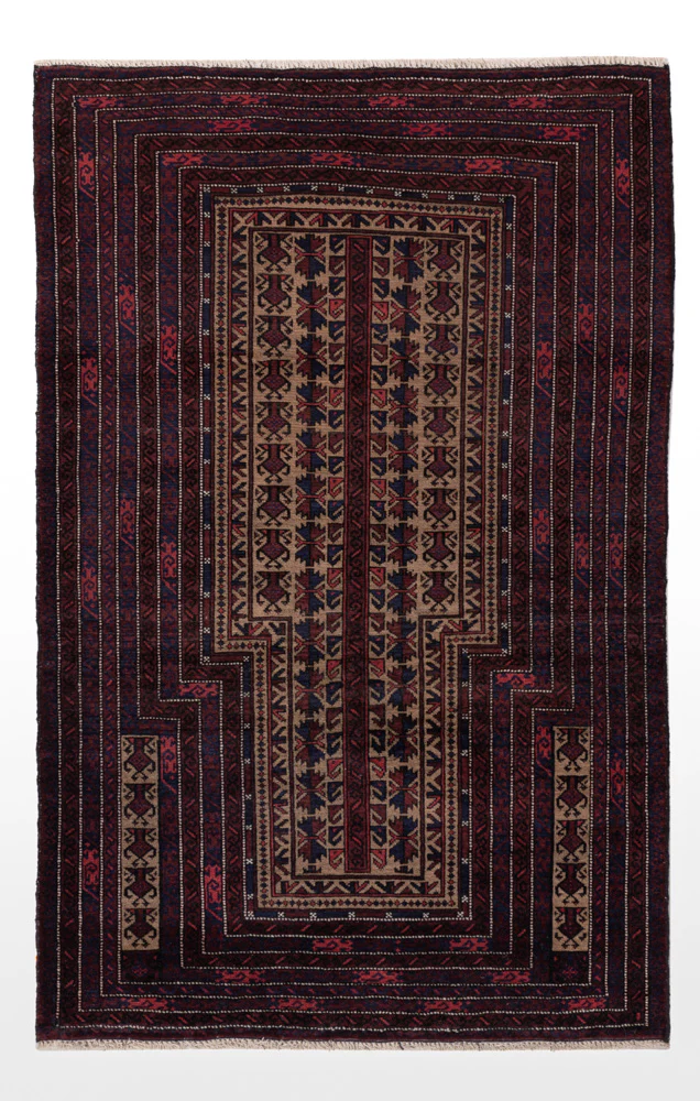 Belutsch Teppich - 148 x 90 cm - creme