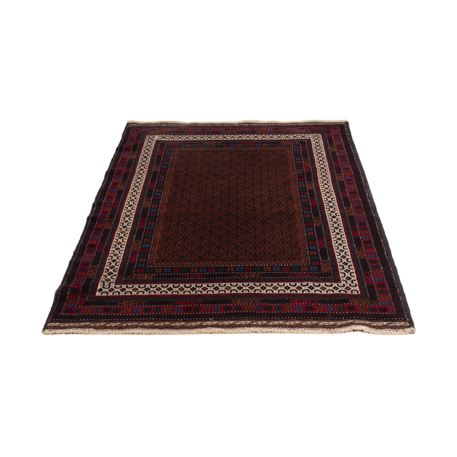 Belutsch Teppich - 185 x 120 cm - dunkelrot - Image 5