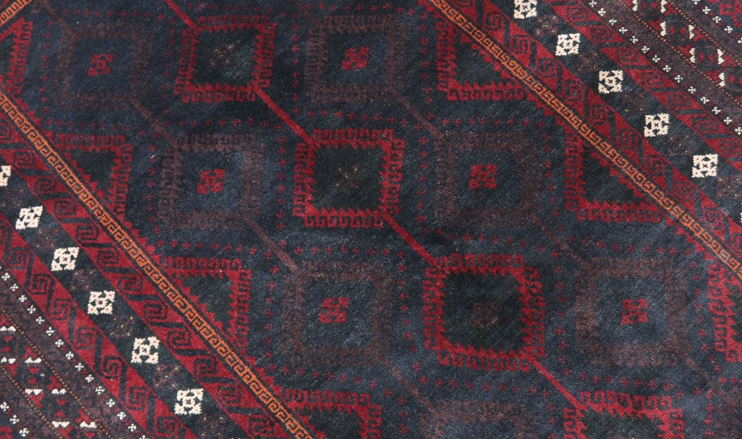 Belutsch Teppich 191 x 115 cm - dunkelrot - Image 2