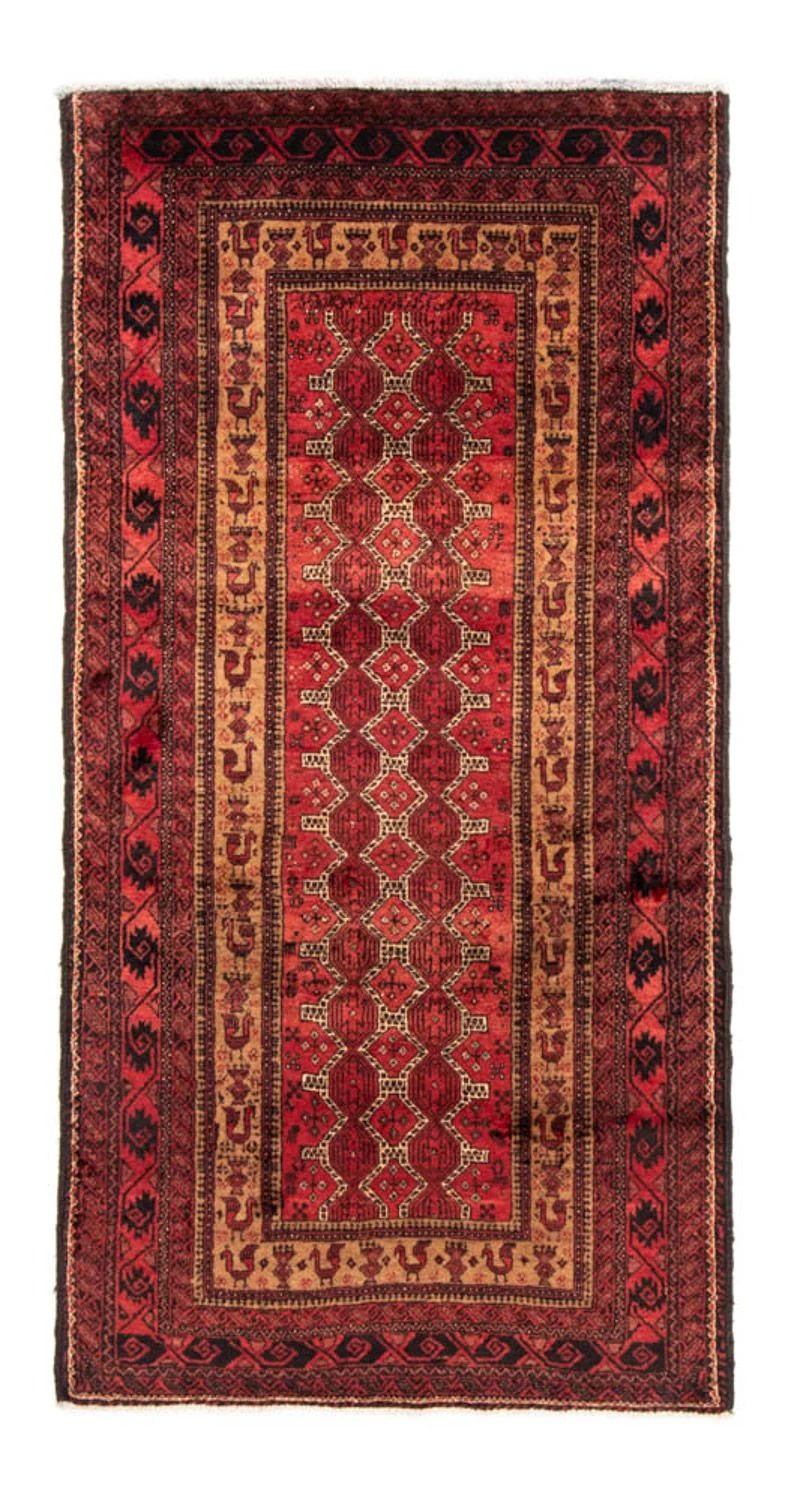Belutsch Teppich 192 x 105 cm - rost