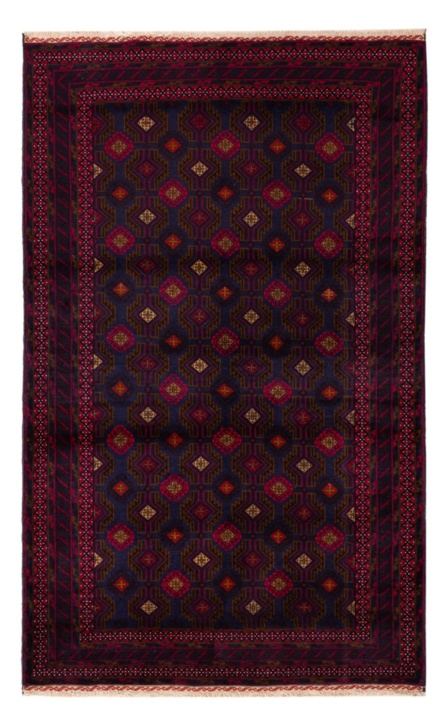 Belutsch Teppich - 194 x 122 cm - dunkelrot
