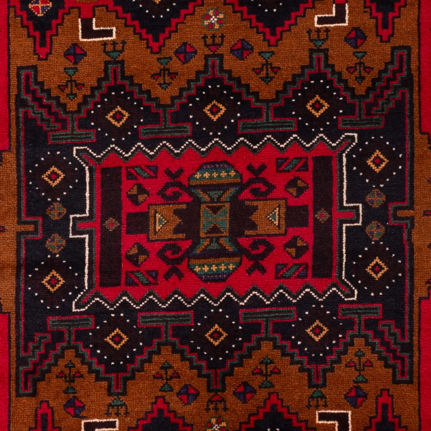 Belutsch Teppich - 195 x 117 cm - dunkelrot - Image 2