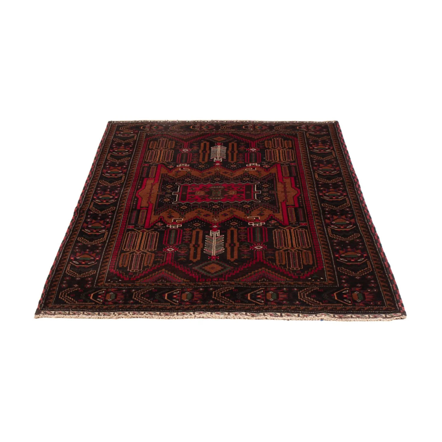 Belutsch Teppich - 195 x 117 cm - dunkelrot - Image 5