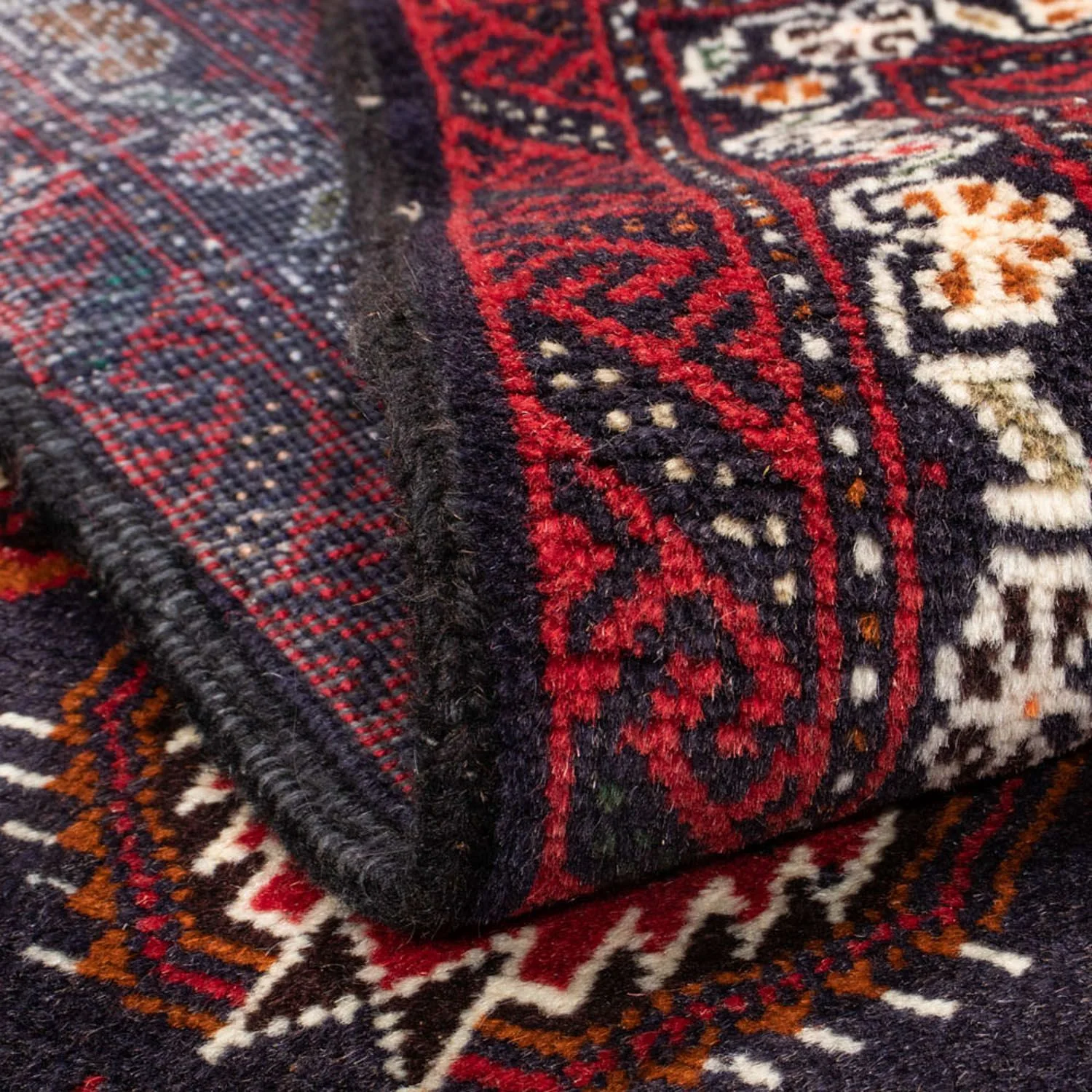 Belutsch Teppich 196 x 110 cm - dunkelblau - Image 4