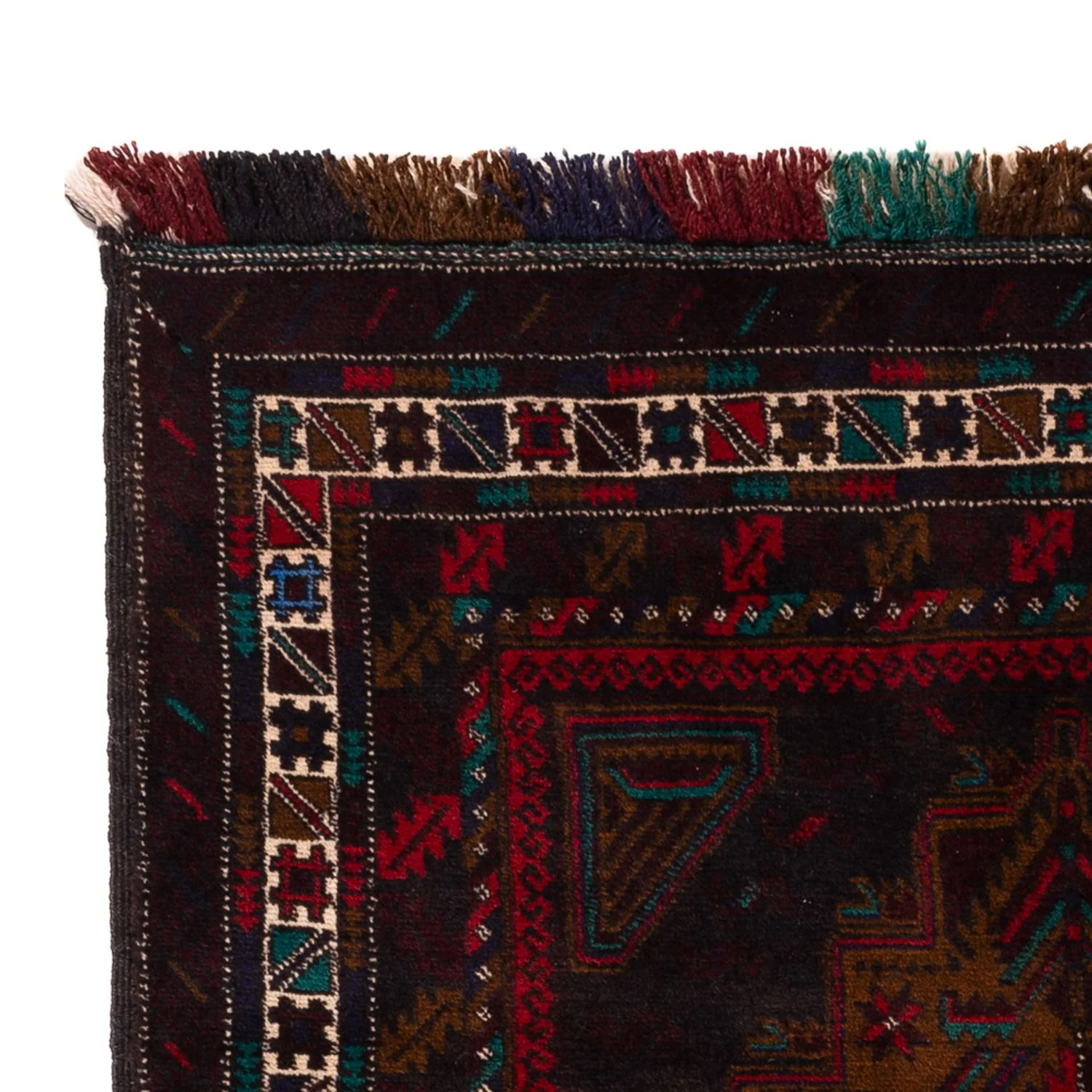 Belutsch Teppich - 198 x 116 cm - dunkelrot - Image 3