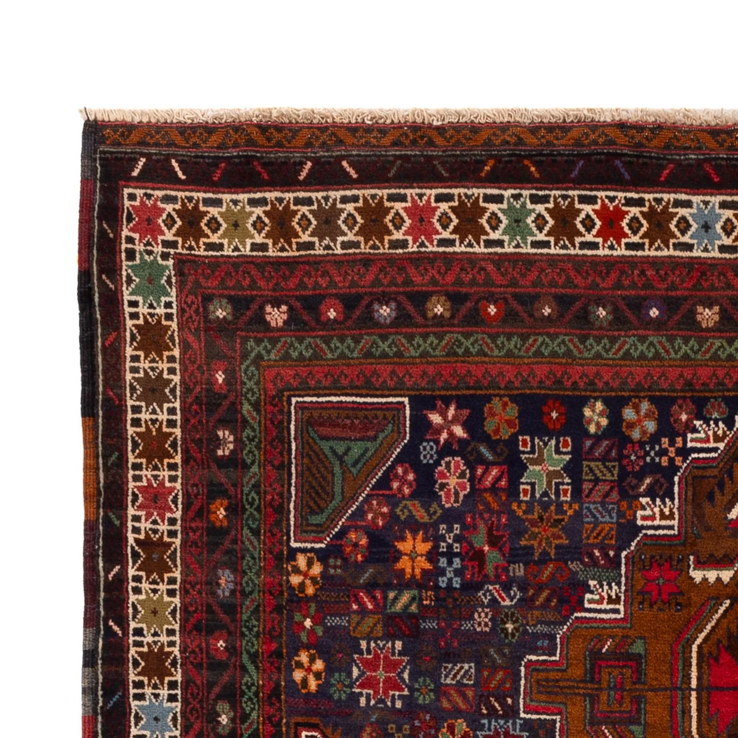 Belutsch Teppich - 200 x 117 cm - dunkelrot - Image 3