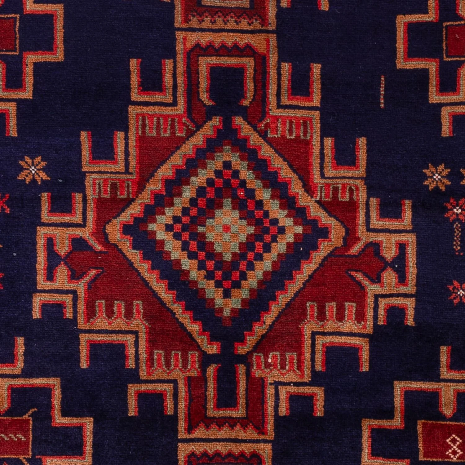 Belutsch Teppich - 200 x 122 cm - dunkelrot - Image 2