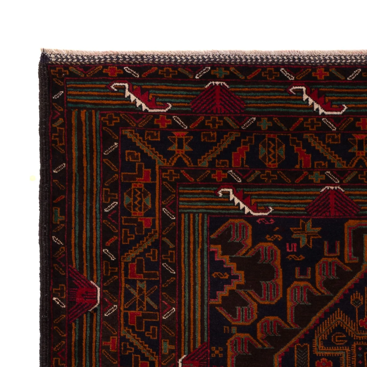 Belutsch Teppich - 213 x 128 cm - dunkelrot - Image 3
