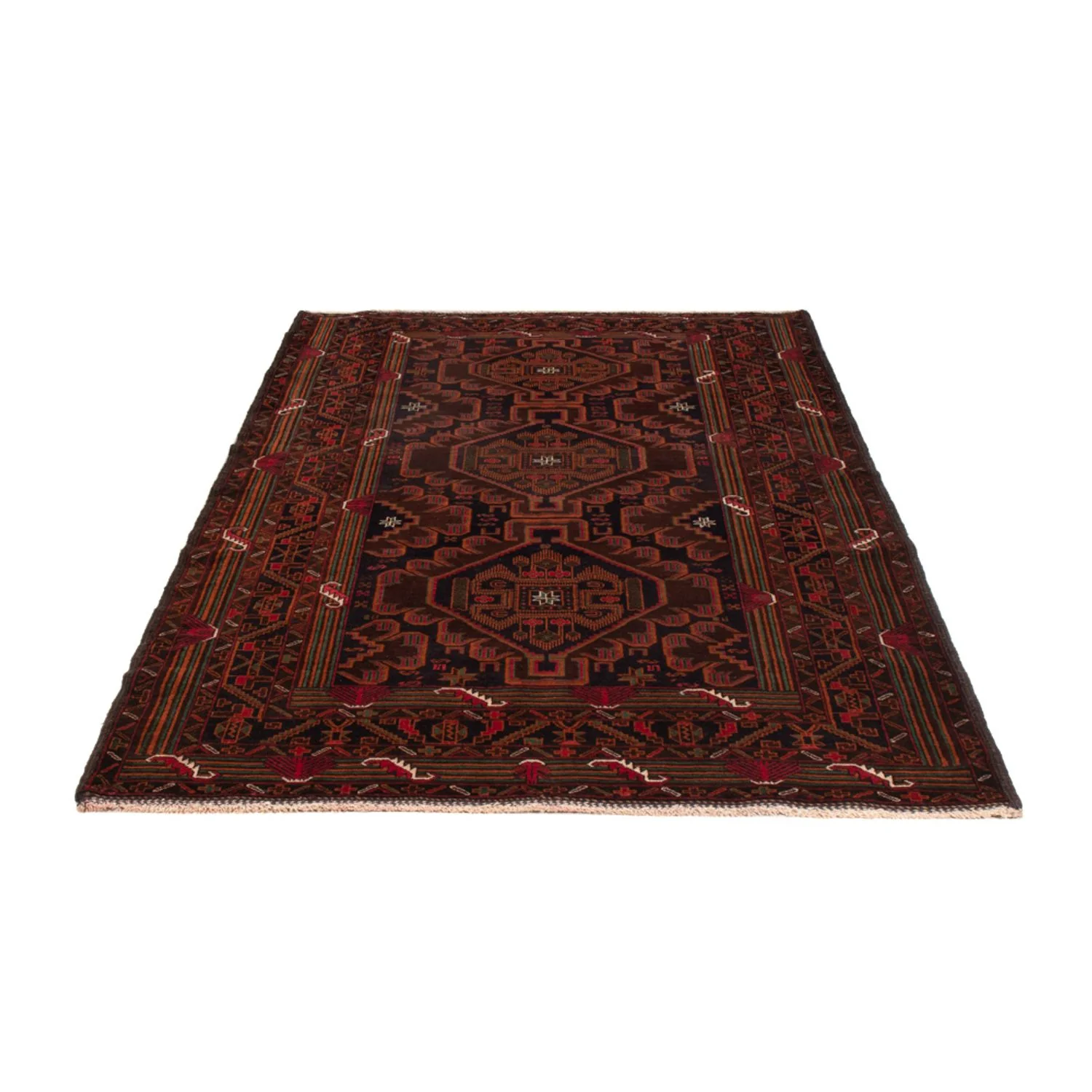 Belutsch Teppich - 213 x 128 cm - dunkelrot - Image 5
