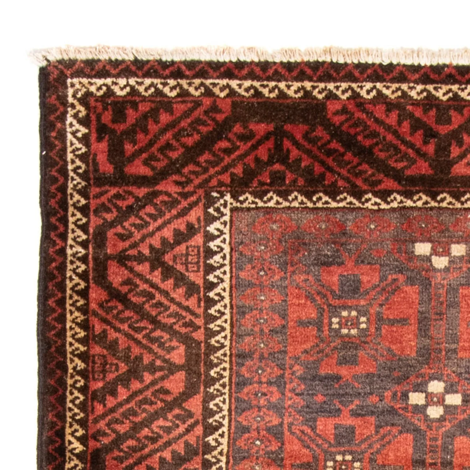 Belutsch Teppich 225 x 123 cm - hellrot - Image 3