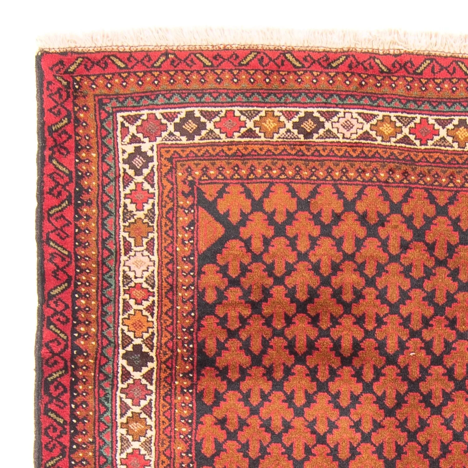 Belutsch Teppich - Gebetsteppich - 131 x 96 cm - rot - Image 3
