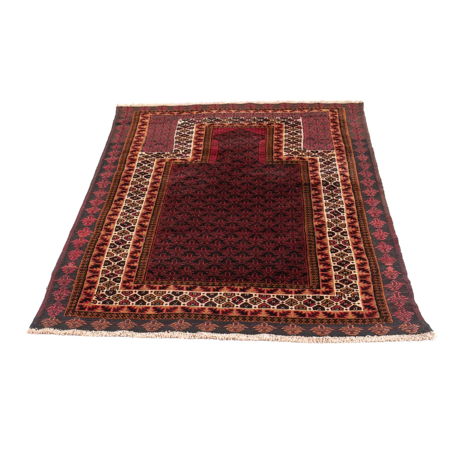 Belutsch Teppich - Gebetsteppich - 140 x 90 cm - dunkelblau - Image 5
