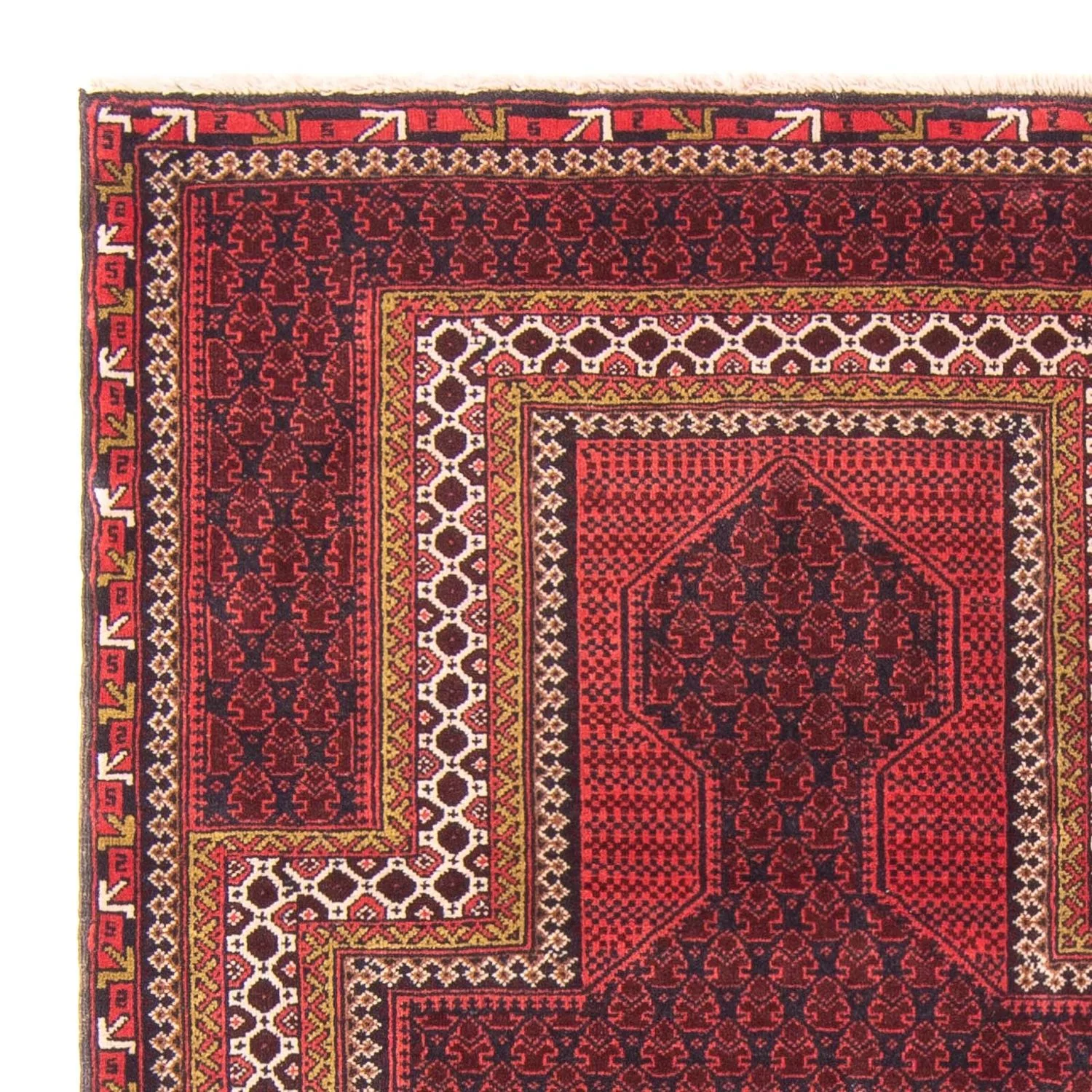 Belutsch Teppich - Gebetsteppich - 140 x 91 cm - dunkelblau - Image 3