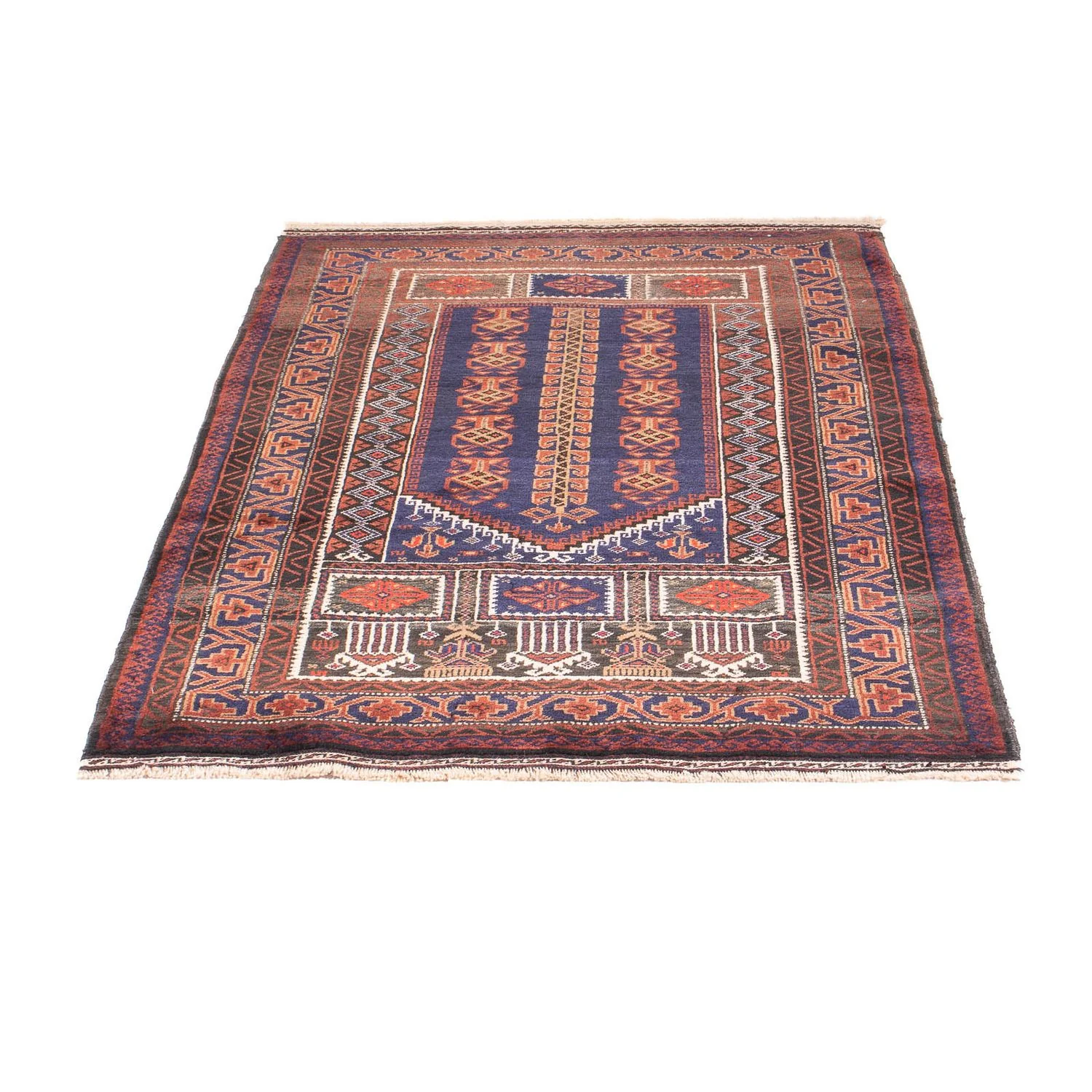 Belutsch Teppich - Gebetsteppich - 147 x 92 cm - blau - Image 5
