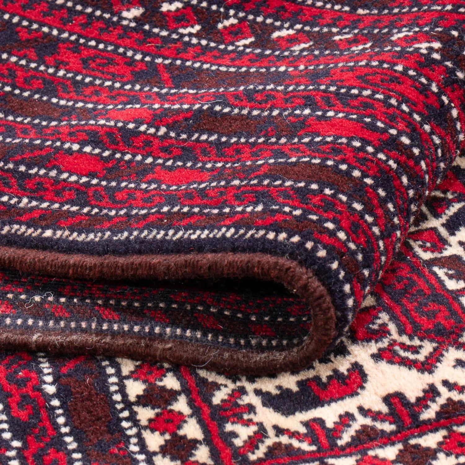 Belutsch Teppich quadratisch - 250 x 250 cm - dunkelrot - Image 4