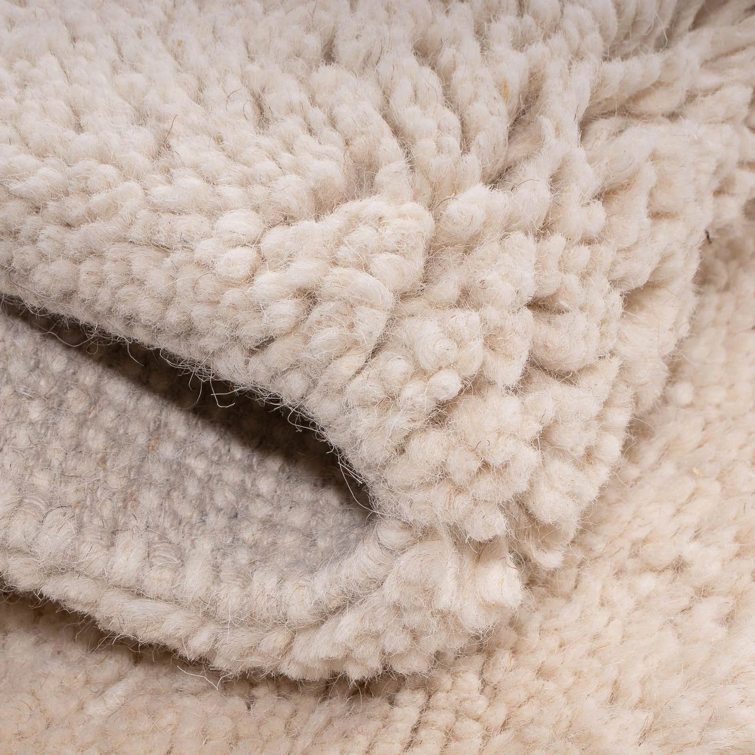 Berber Teppich 120 x 120 cm - beige - Image 4