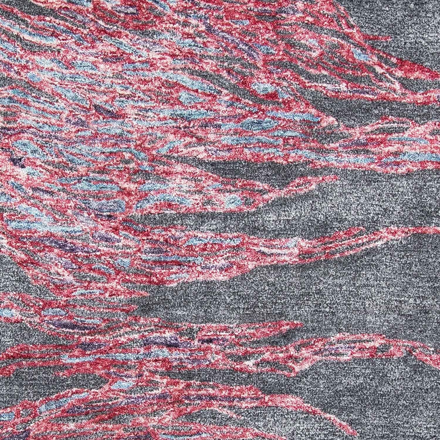 Designer Teppich 200 x 140 cm - grau - Image 2