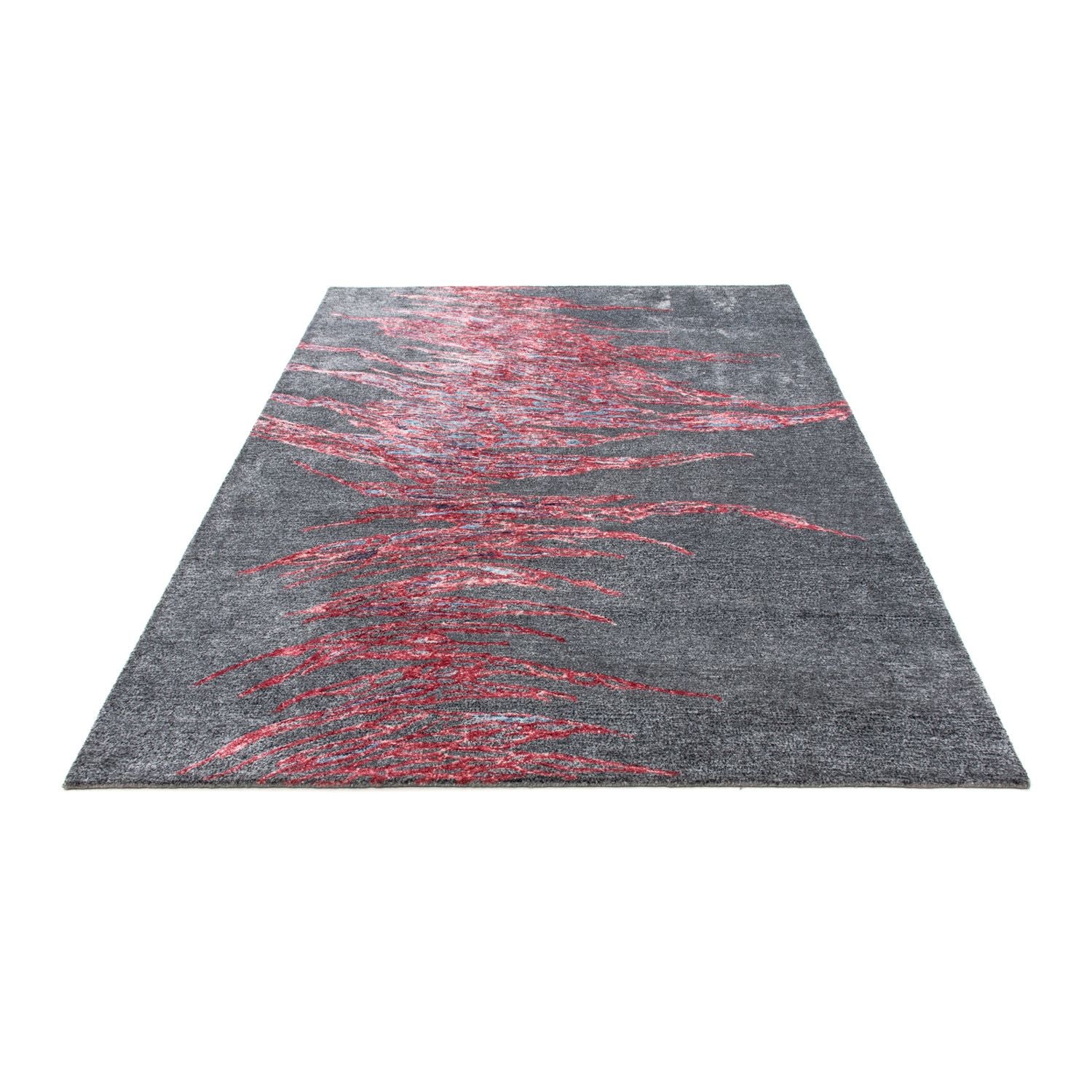 Designer Teppich 200 x 140 cm - grau - Image 5