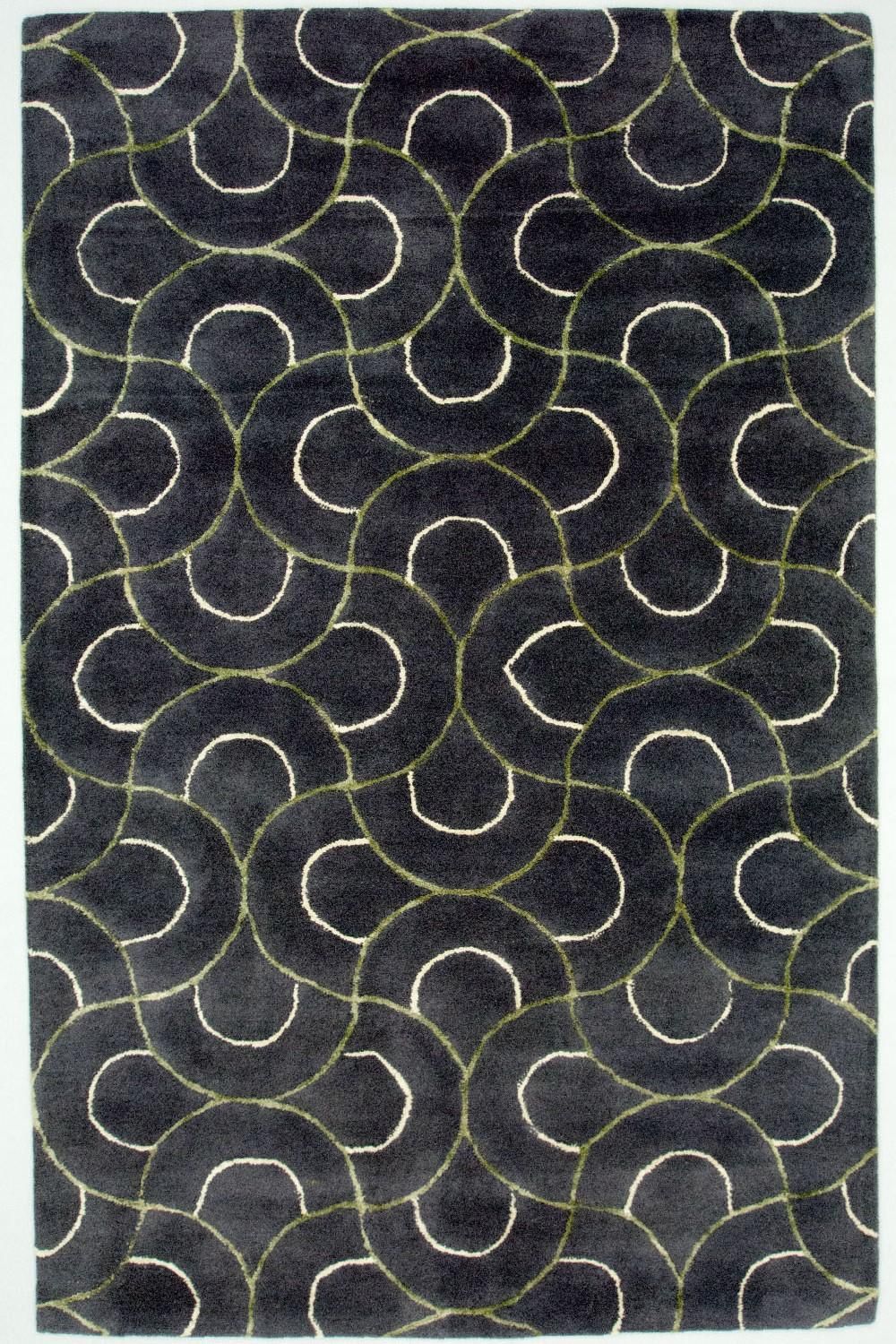 Designer Teppich 242 x 152 cm Wohnzimmer Teppich