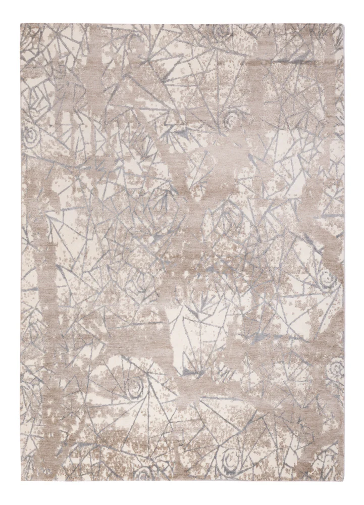 Designer Teppich - 245 x 175 cm - hellgrau