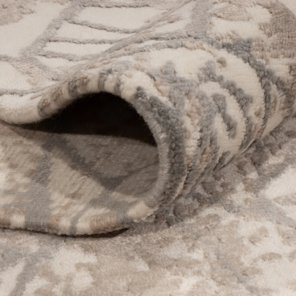 Designer Teppich - 245 x 175 cm - hellgrau - Image 4