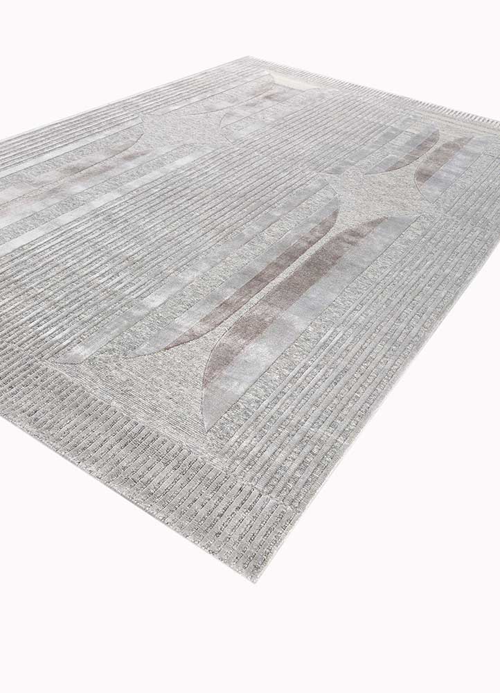 Designer Teppich - 270 x 180 cm - silber - Image 2