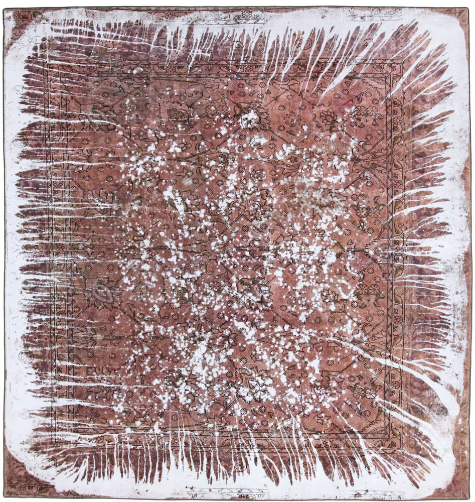Designer Teppich - 288 x 270 cm - rost