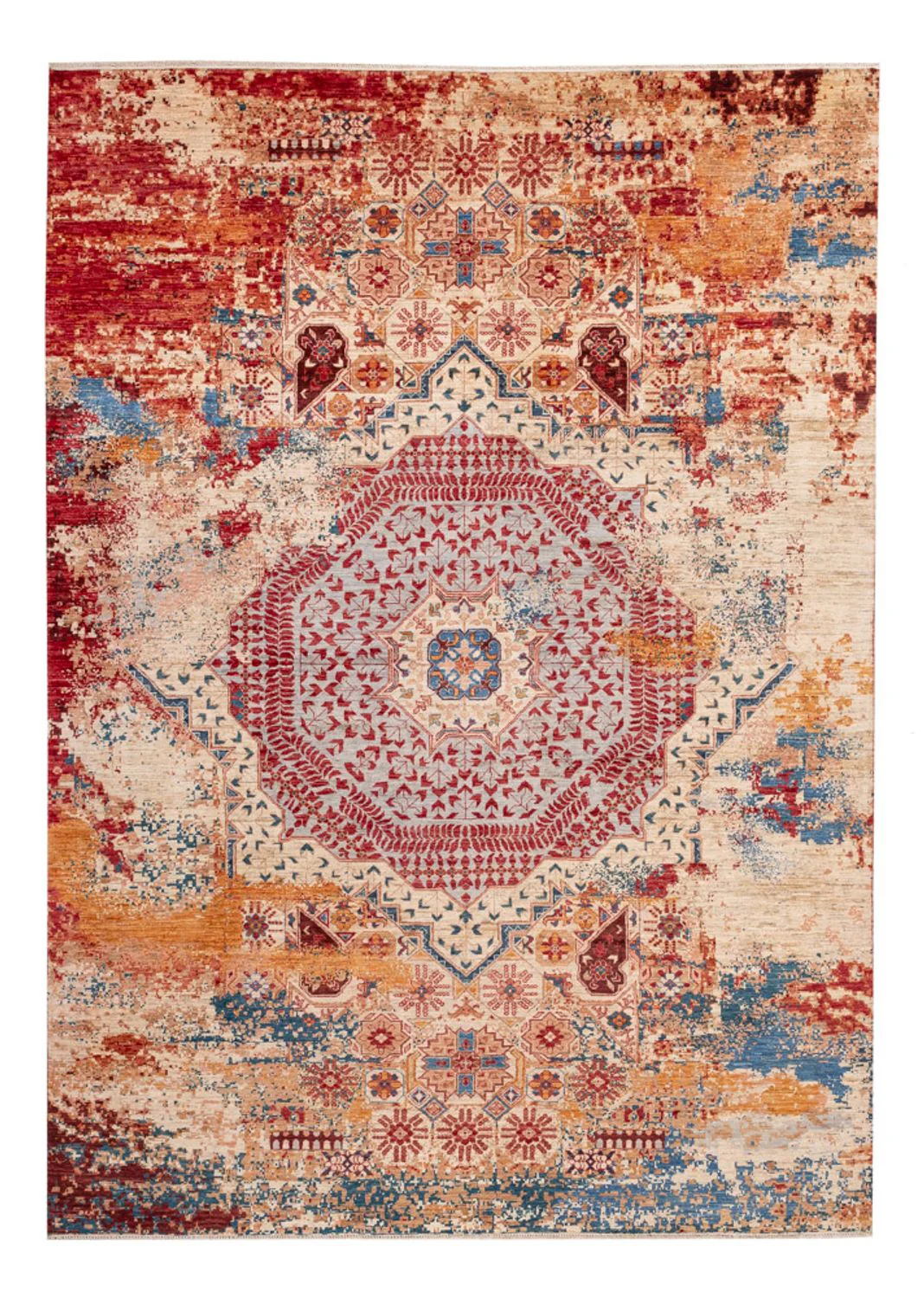 Designer Teppich - 289 x 204 cm - mehrfarbig