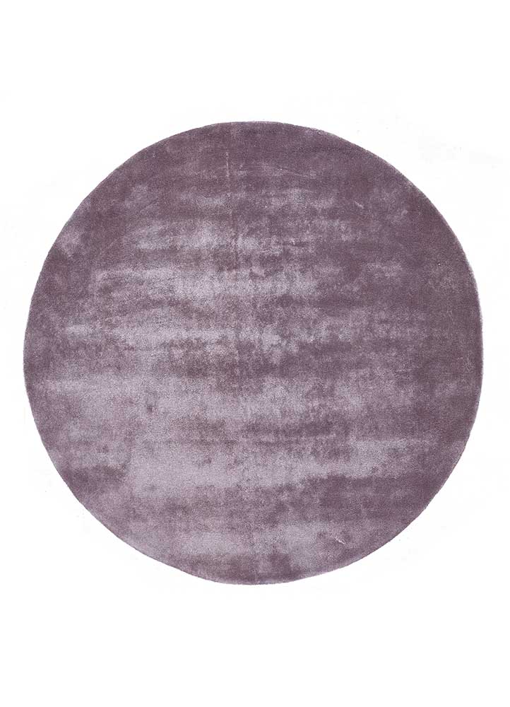 Designer Teppich rund  - 180 x 180 cm - lila
