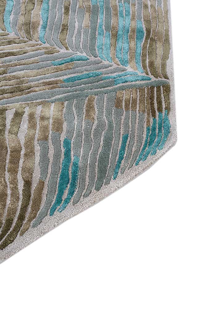 Designer Teppich sonderform - 270 x 180 cm - blau - Image 3