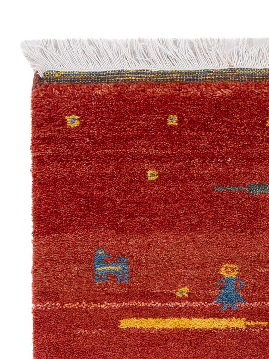 Gabbeh Teppich - Indus - 140 x 70 cm - rost - Image 3